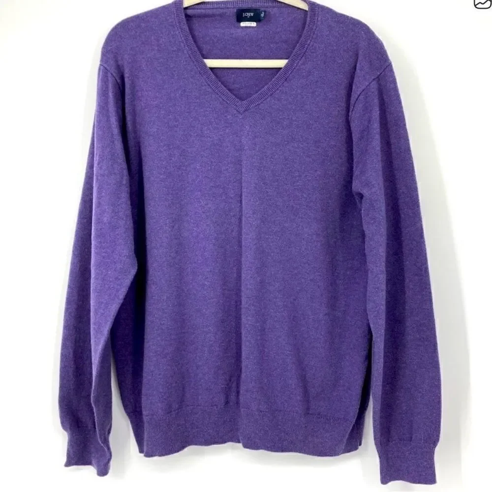 J Crew Men’s Purple Sweater Size XL